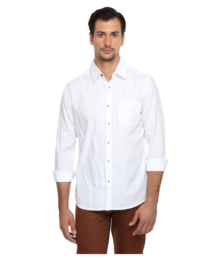 Classic Polo White Casuals Slim Fit Shirt - Buy Classic Polo White ...