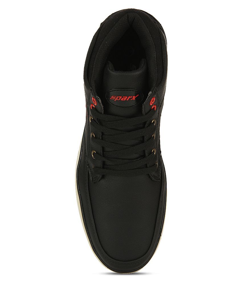 sparx full black shoes