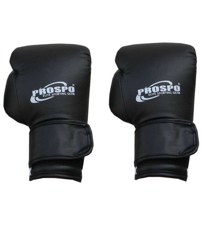     			Prospo Black Boxing Gloves