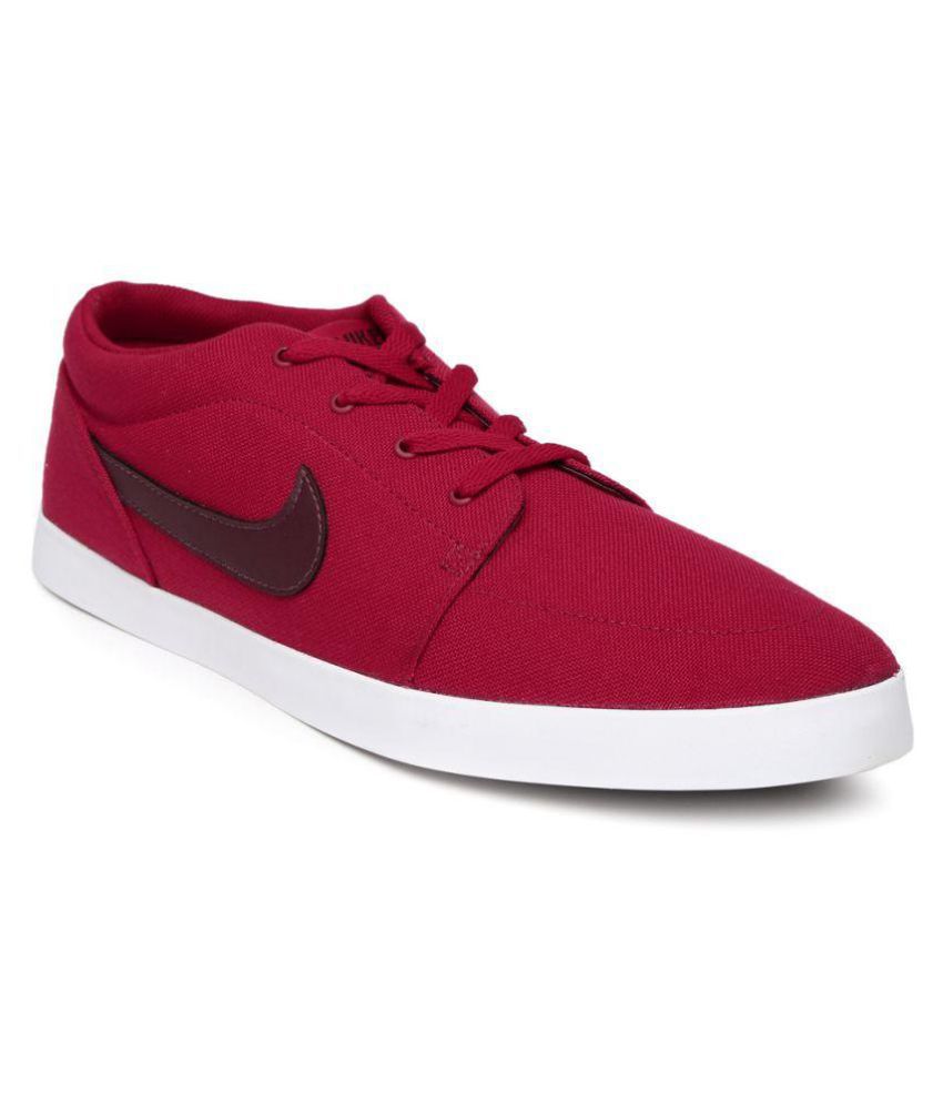 nike red casual shoes