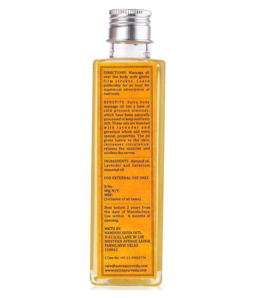 Sutra Pure Ayurveda Sutra Pure Ayurveda Massage oil Essential Oil With
