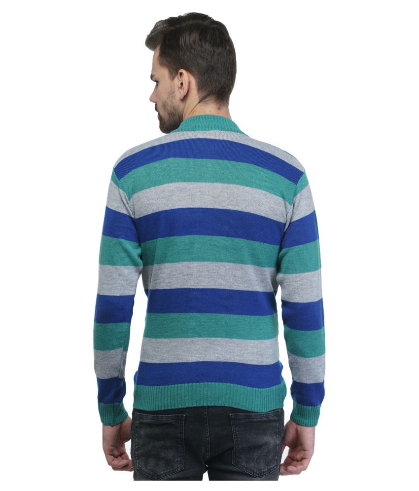 turquoise mens sweater