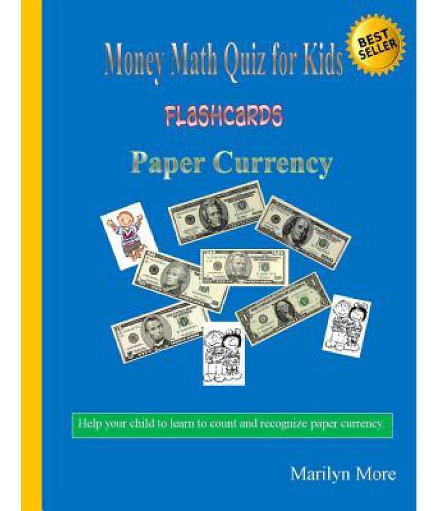 Money Math Quiz for Kids Flashcards: Paper Currency: Buy Money Math