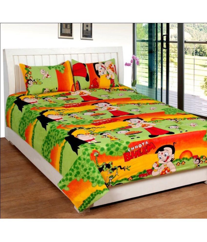Wonder Fab Double Cotton Cartoons Bed Sheet Buy Wonder Fab Double