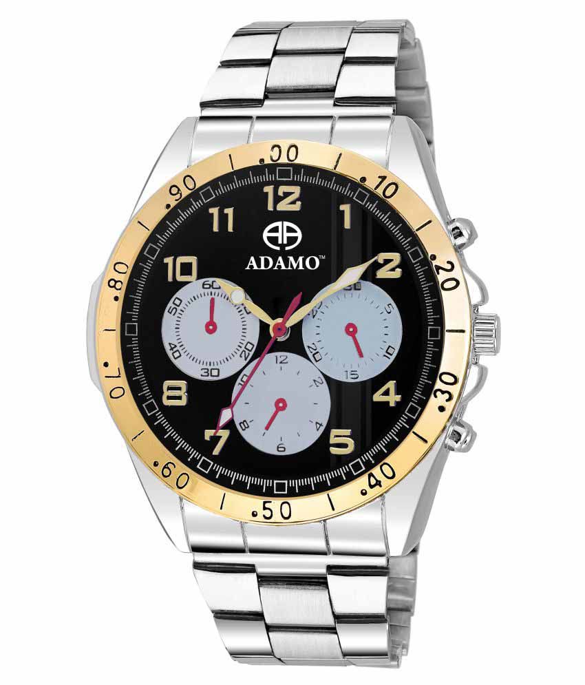     			Adamo Silver Analog Wrist Watch - A314BM02