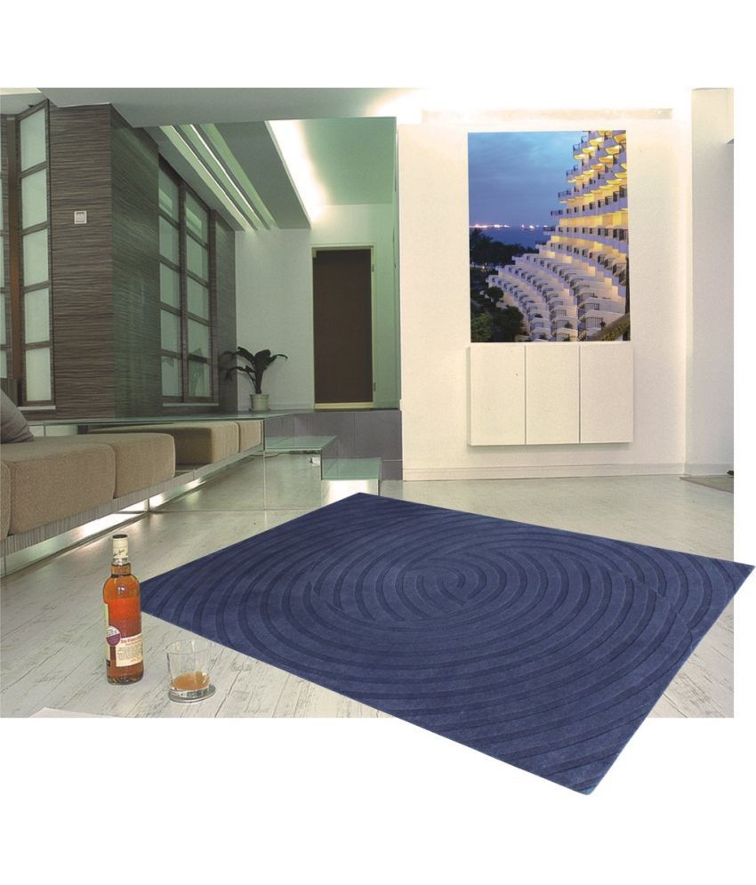 Ramsha Blue Carpet Abstract - Buy Ramsha Blue Carpet ...