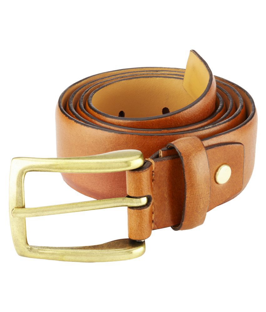 Colorplus Beige Leather Casual Belts: Buy Online at Low Price in India ...