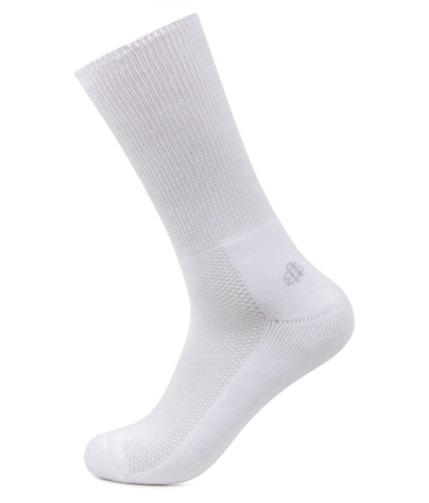     			Bonjour Mens Crew Length White Diabetic Socks by Bonjour Cotton White