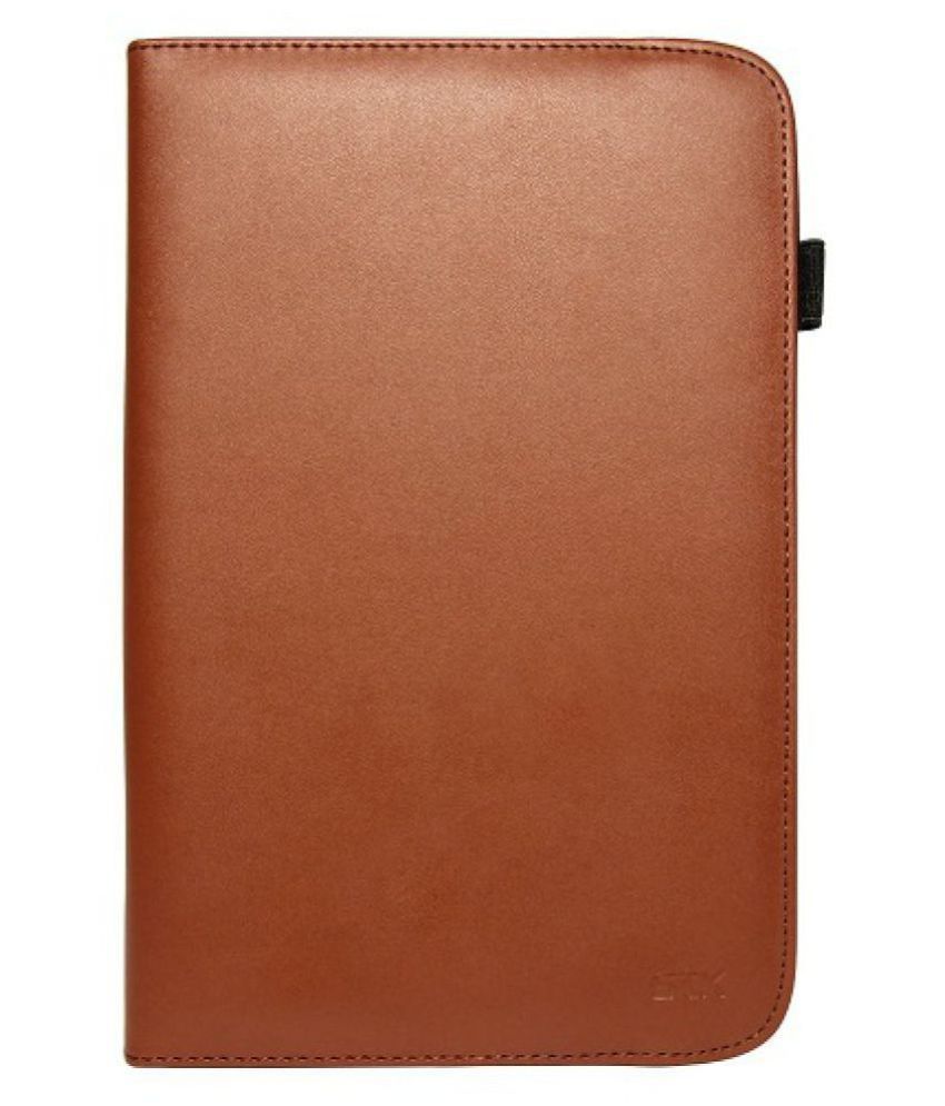 Lenovo Tab A730 A3300 Flip Cover By STK Brown Cases & Covers Online