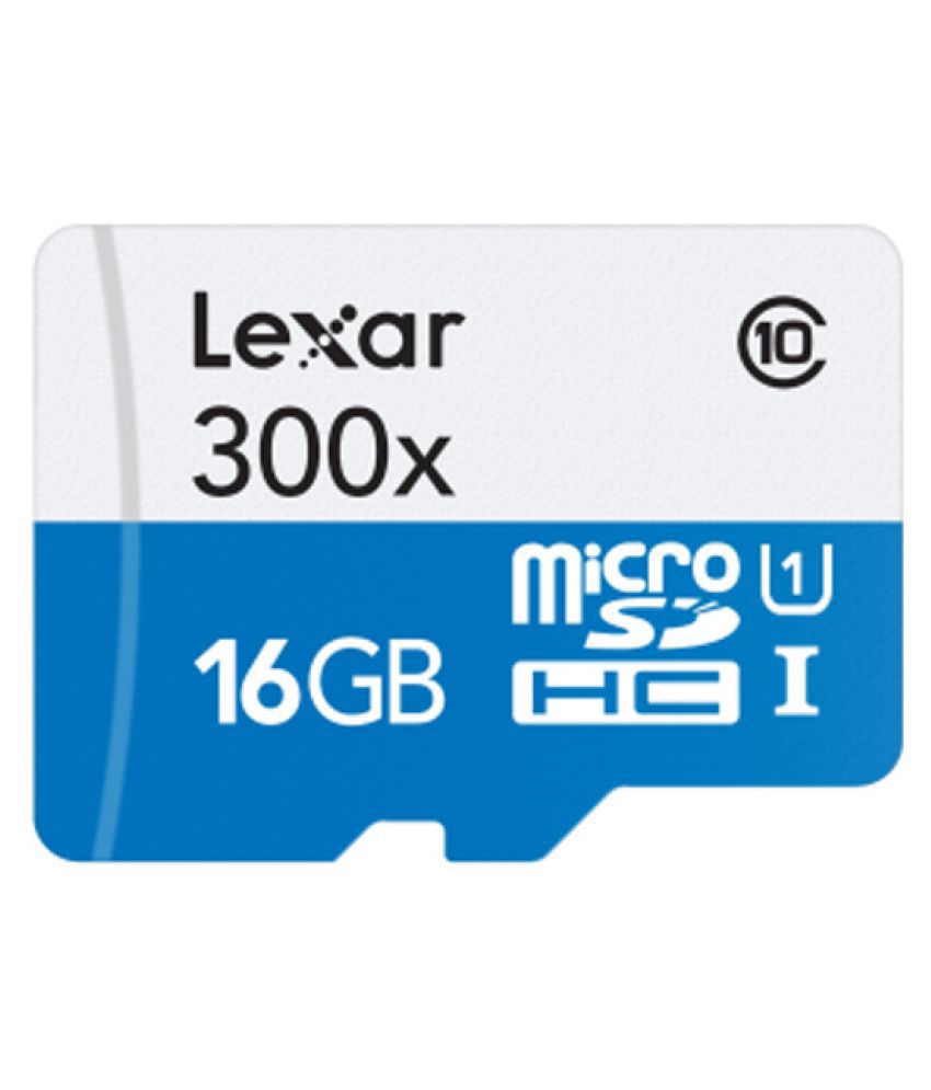 Lexar 16 GB Class 10  High Performance Memory Card with Adapter