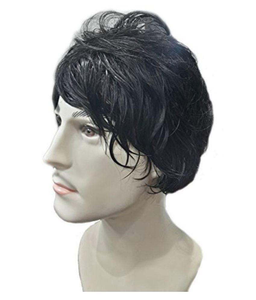 Majik Mens Human Hair Wigs (Black Wavy): Buy Majik Mens Human Hair Wigs  (Black Wavy) at Best Prices in India - Snapdeal