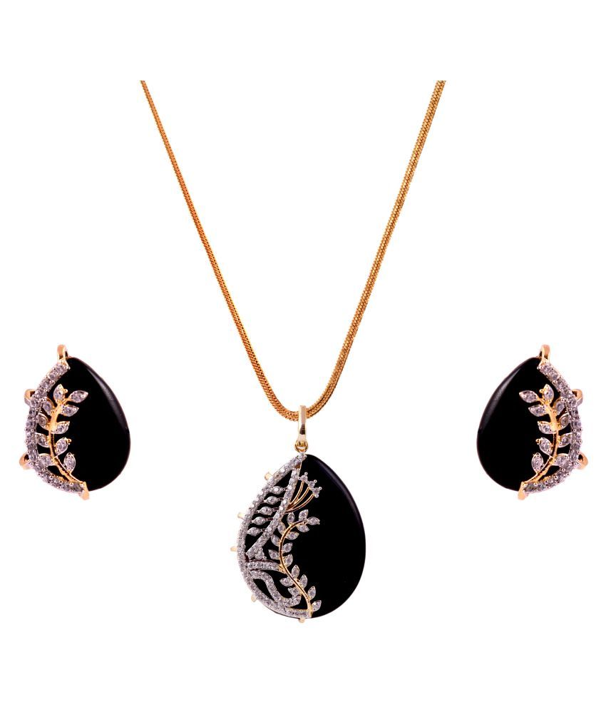 black pendant set