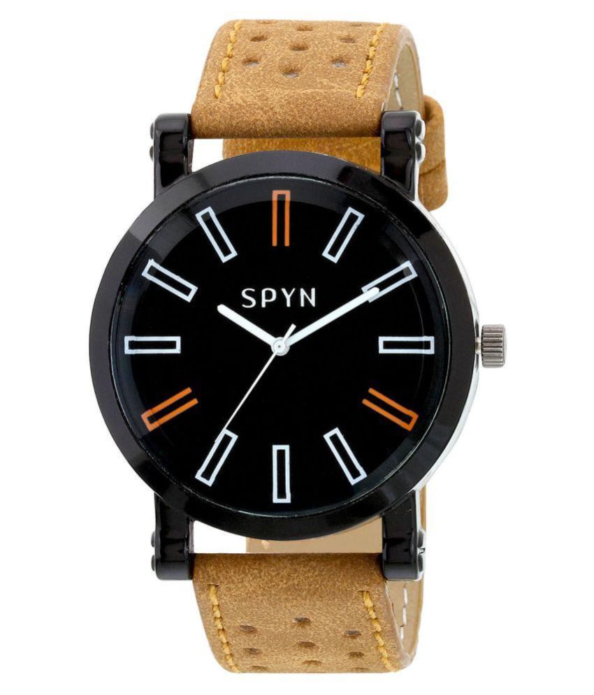 brown leather belt watches