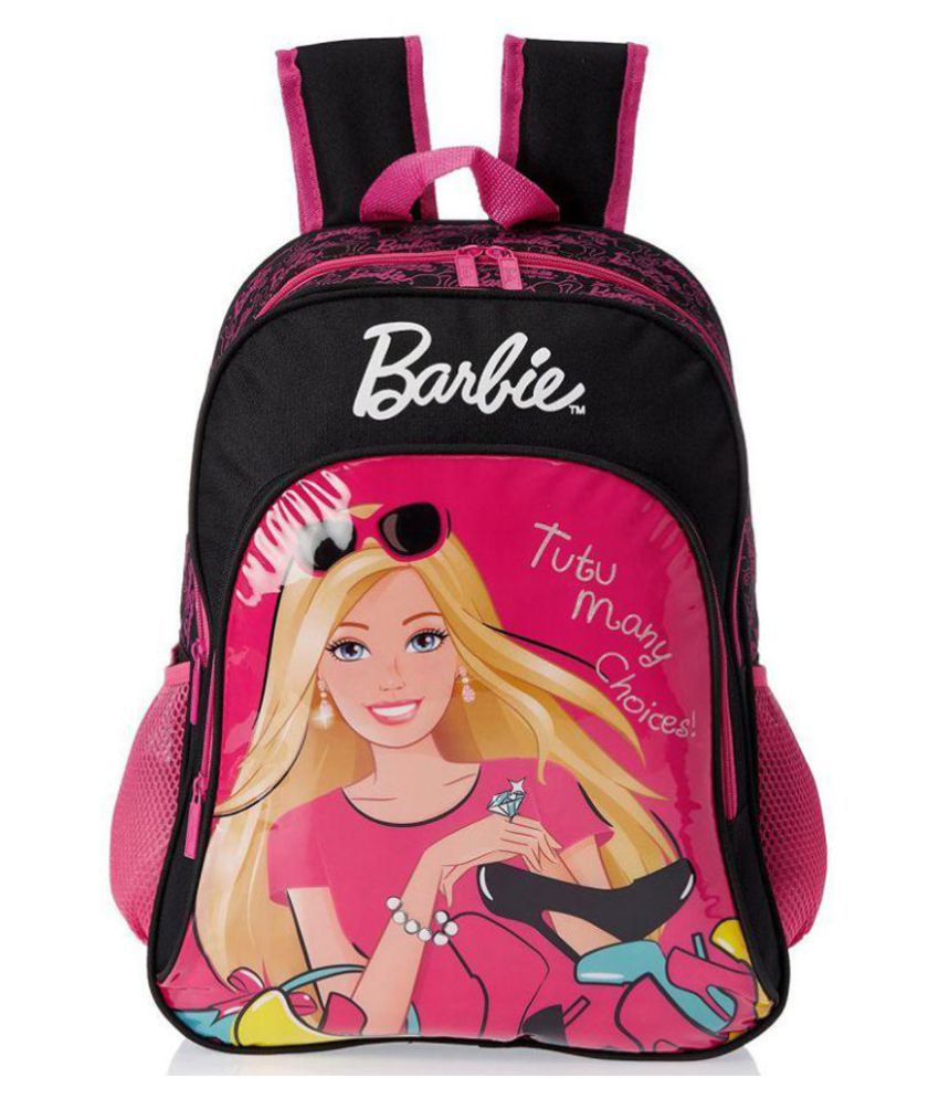 Barbie Pink and Black Children's Backpack: Buy Online at Best Price in ...