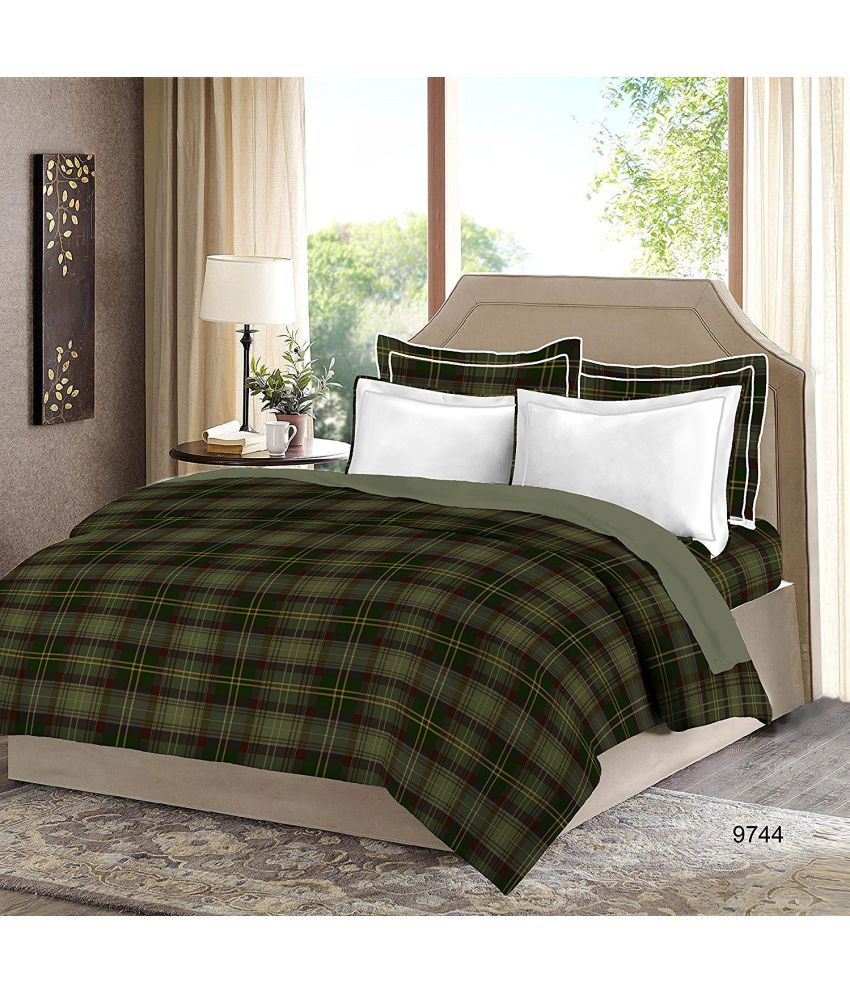 Bombay Dyeing King Cotton Checks Bed Sheet Buy Bombay Dyeing King