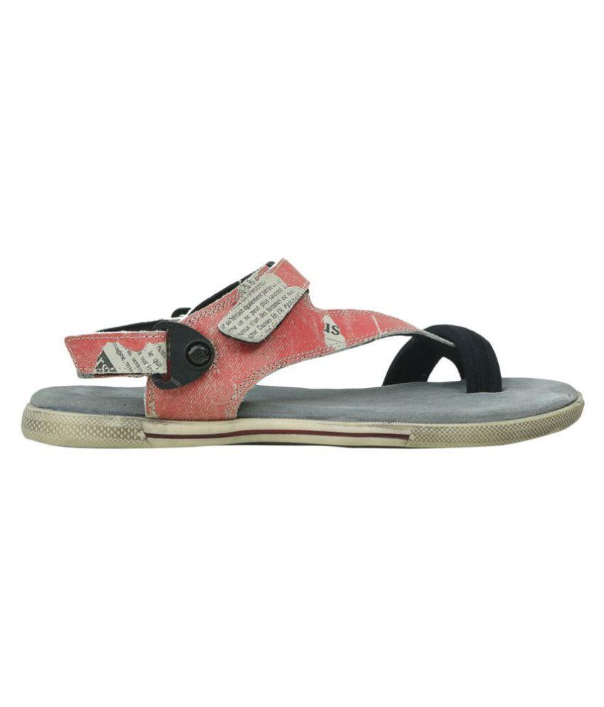 woodland red sandals