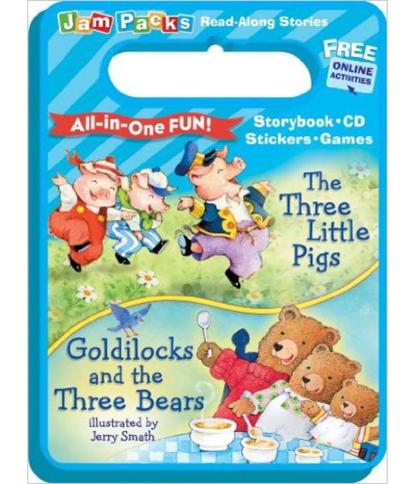     			The Three Little Pigs and Goldilocks and the Three Bears: Storybook, CD and Activities (Jam Packs Read-Along Stories)