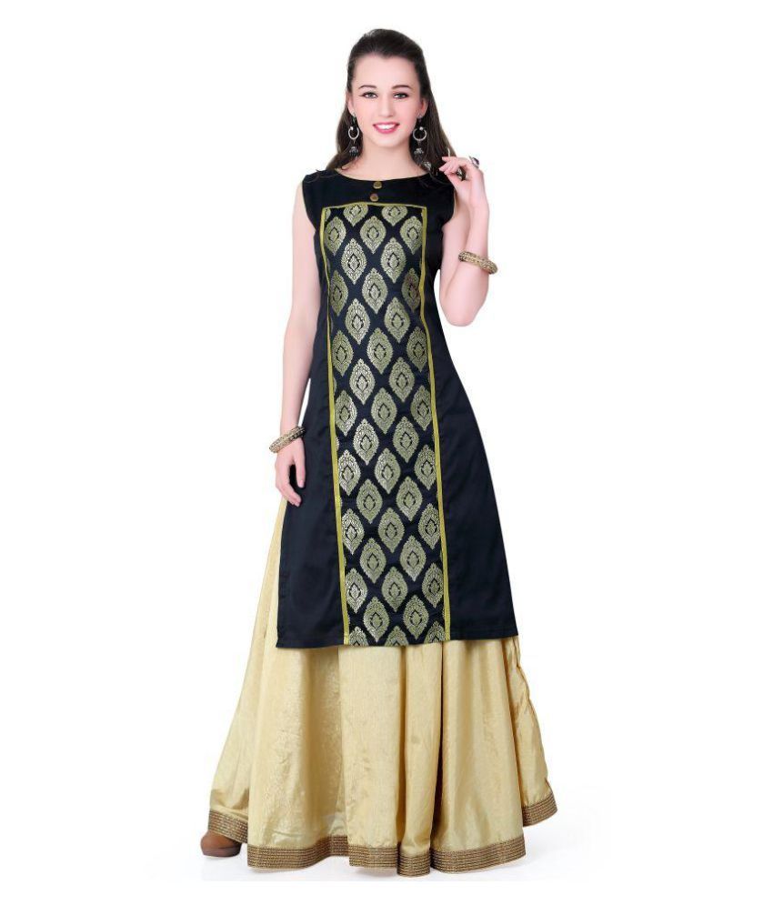 black frock style kurti