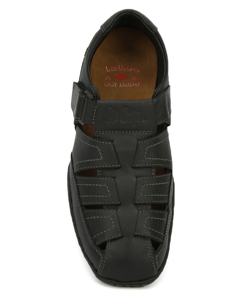 Lee Cooper LC2151 Black Sandals Price 