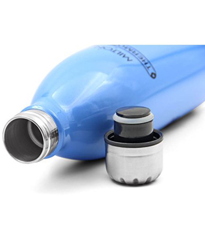 Milton Thermosteel Duo DLX 1000ml Insulated Steel Bottle Light Blue