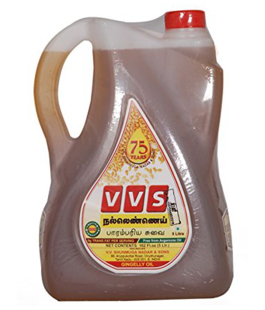 VVS Sesame Oil 5 Litre Bottle Buy VVS Sesame Oil 5 Litre Bottle at