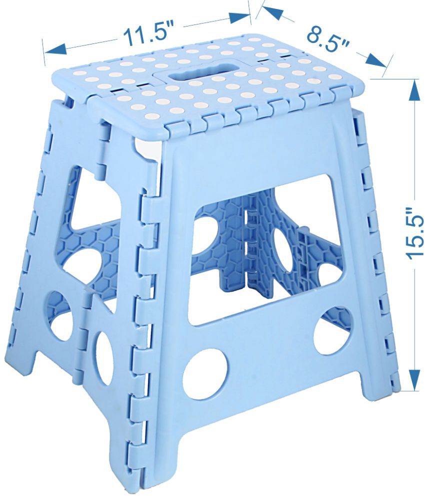 Folding Plastic Step Stool Blue SDL702487856 3 20e6c 