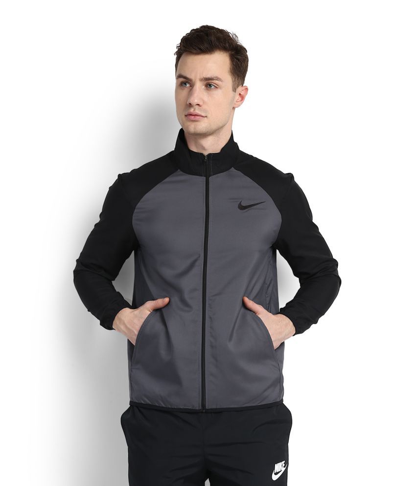 Nike Grey Polyester Terry Jacket - Buy 