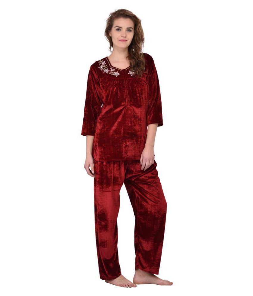 velvet night suits online