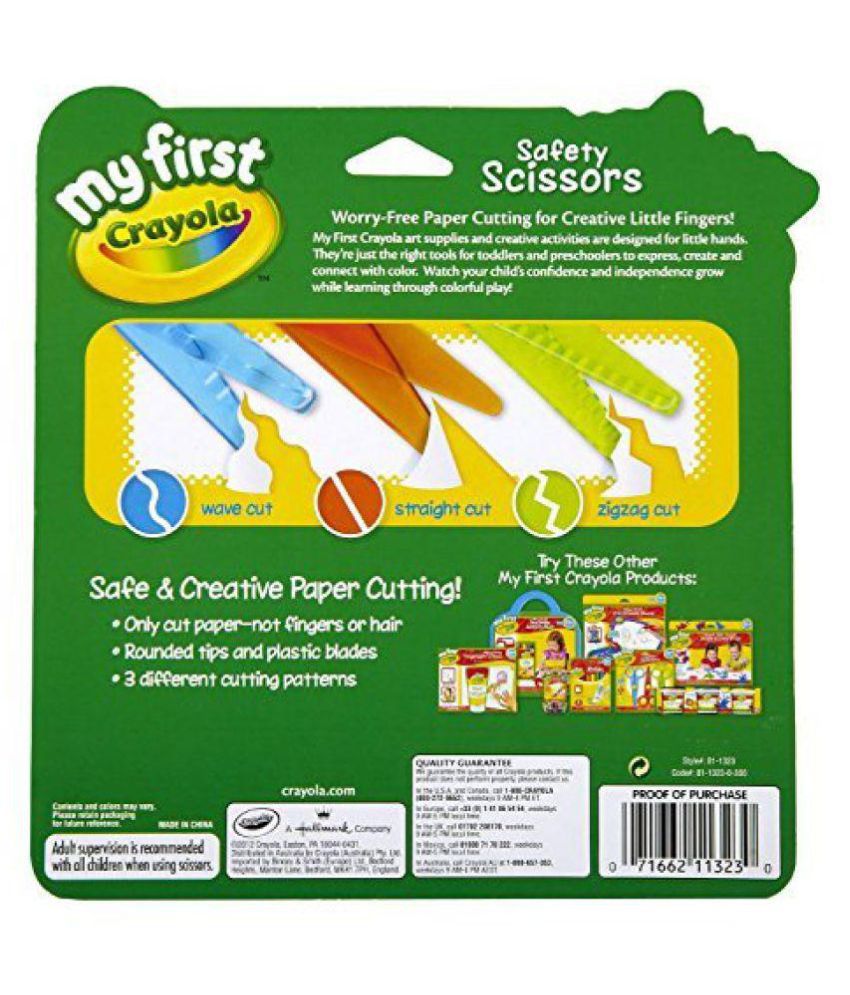 Crayola My First Crayola Safety Scissors (81-1323) (2-Pack): Buy Online