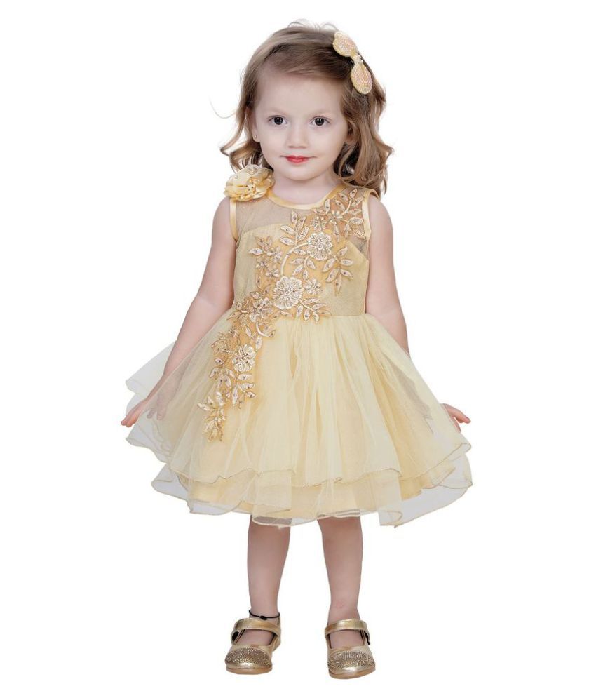 golden frock design