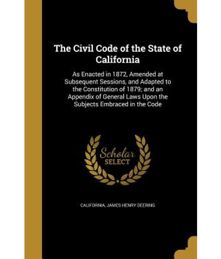 the-civil-code-of-the-state-of-california-buy-the-civil-code-of-the