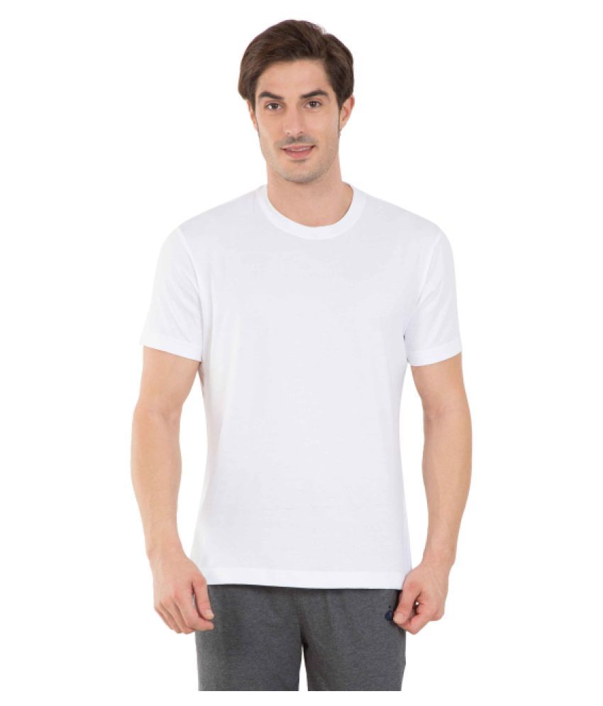 jockey white t shirts for men