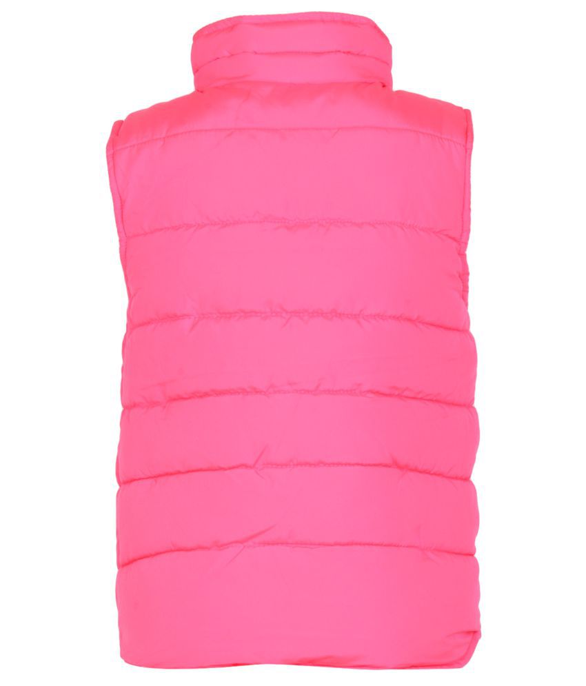 The Childrens Place Girls Pink Solid Puffer Vest - Buy The Childrens ...