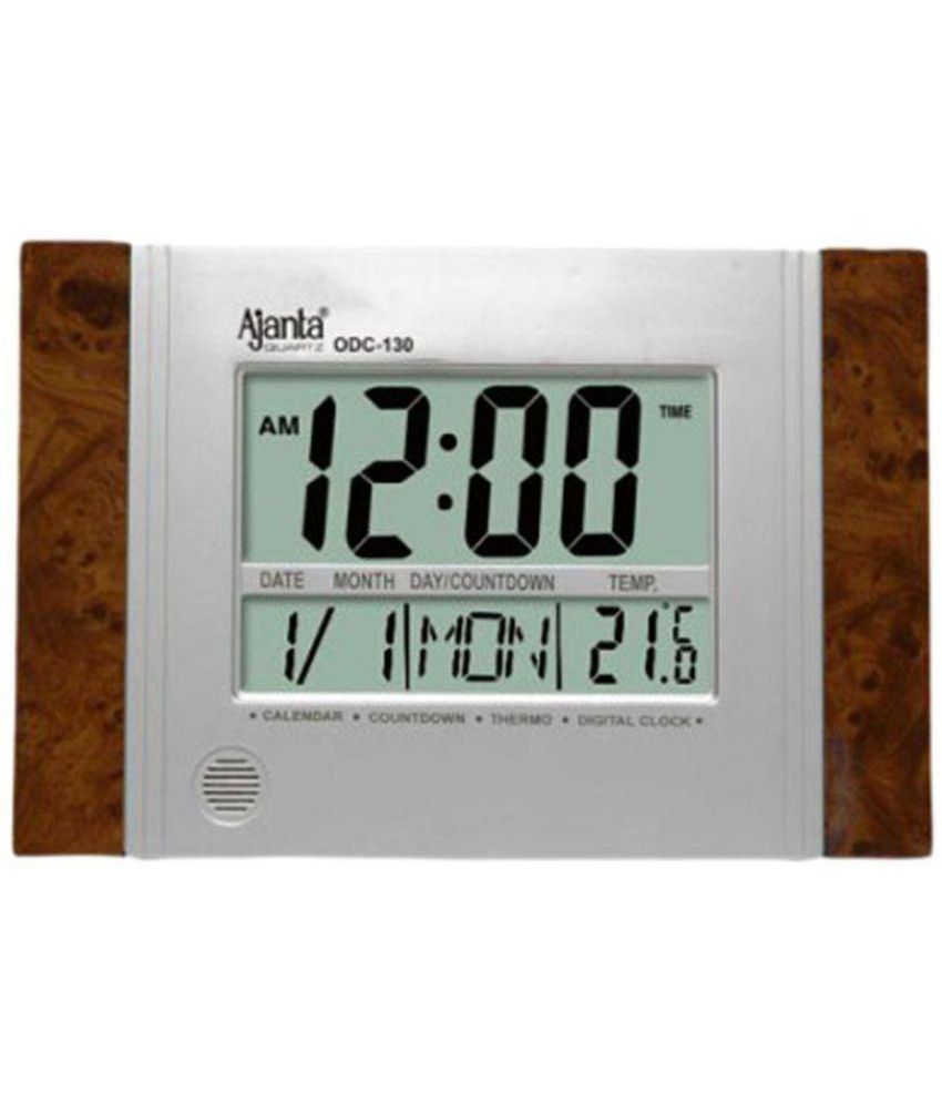 Ajanta Digital Plastic Rectangular Table Clock Buy Ajanta Digital