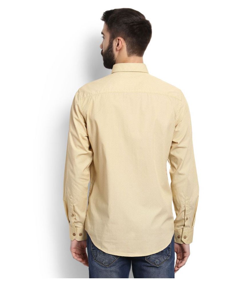 Peter England Yellow Casuals Slim Fit Shirt Buy Peter England Yellow