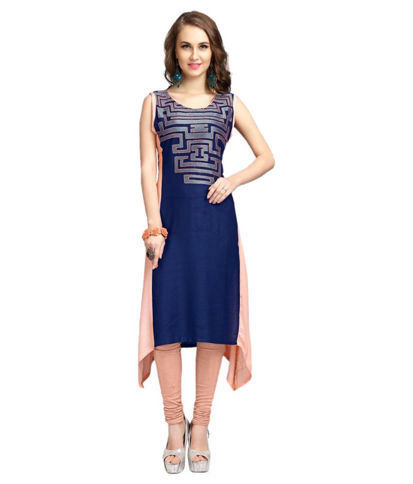 asymmetrical hemline kurti