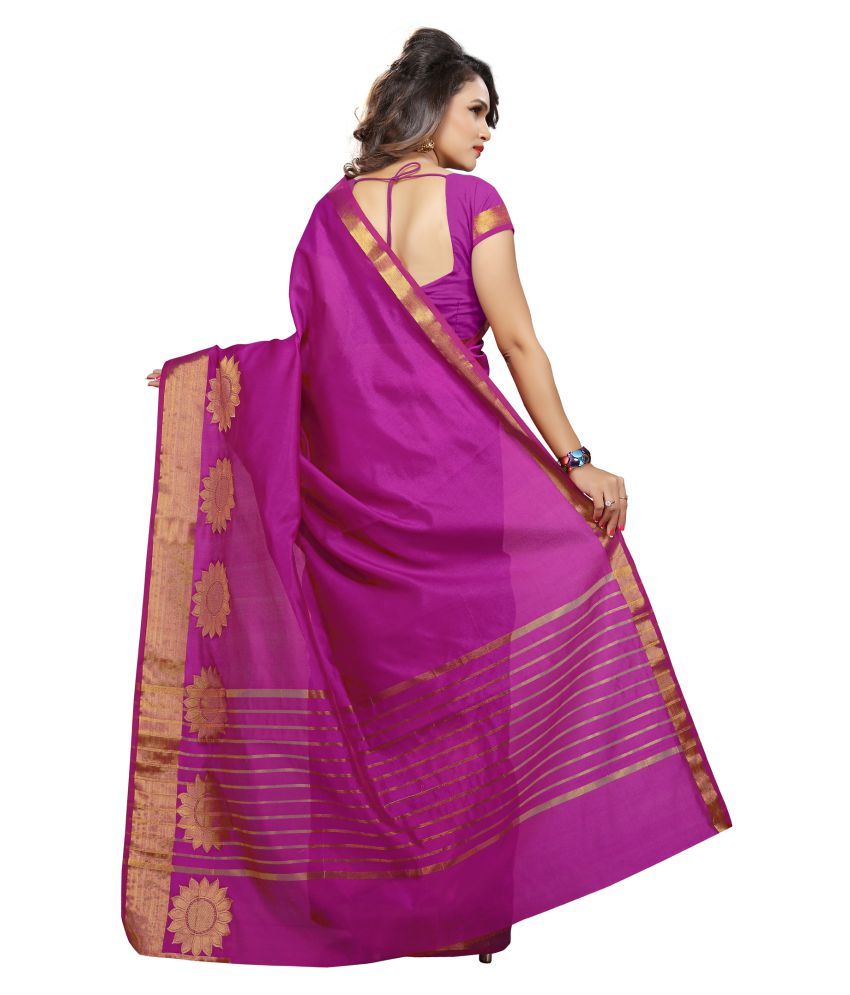 purple cotton sarees