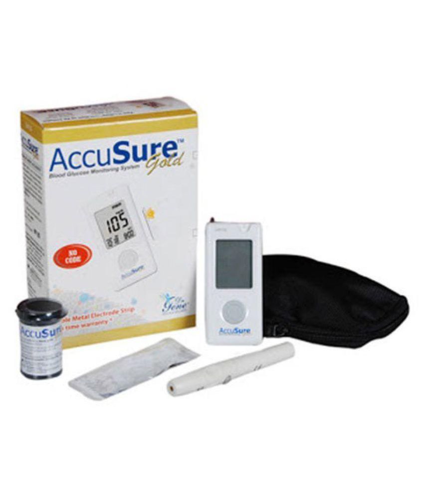 Accusure Gold with 10 Sugar Test strips Buy Online at Best Price in India on Snapdeal