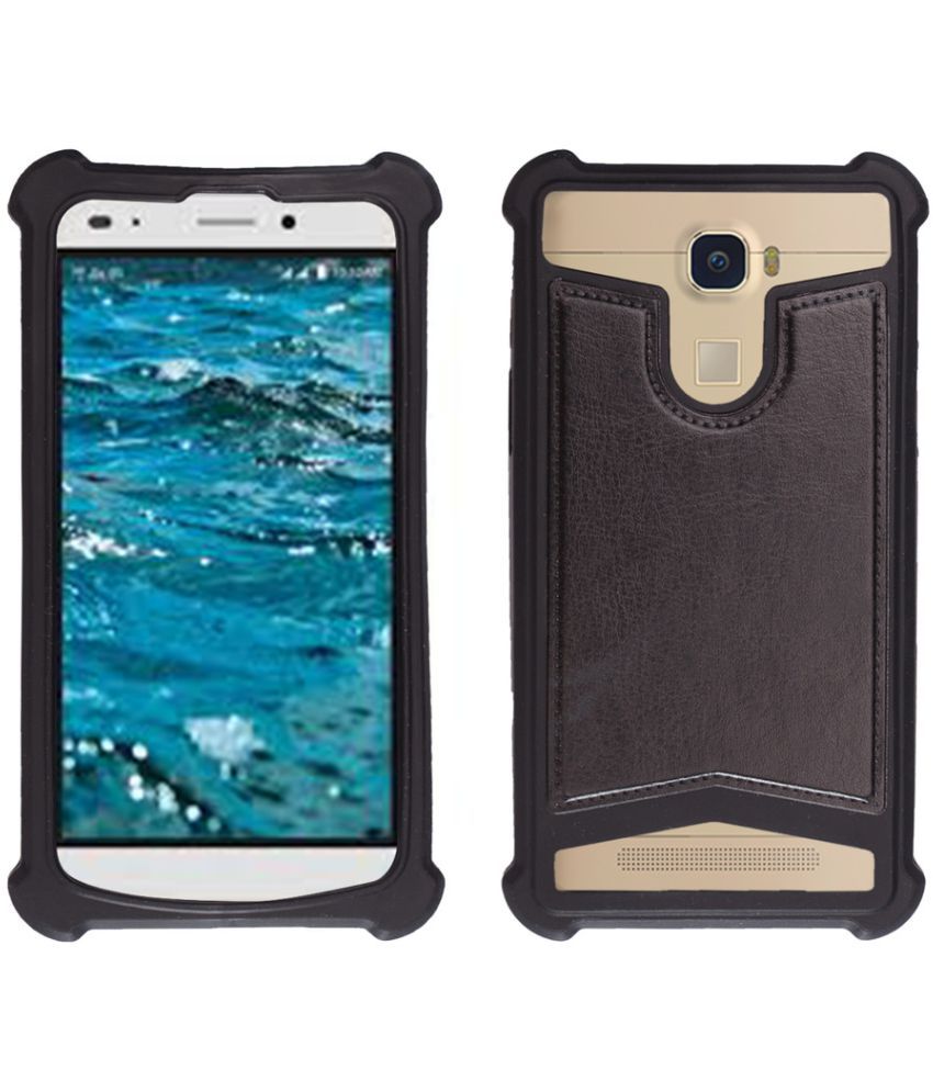 Lyf Water 9 Shock Proof Case Shopme Black Plain Back Covers Online At Low Prices Snapdeal India