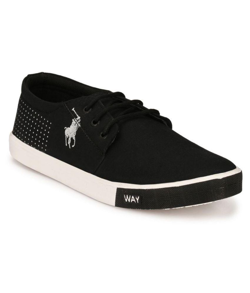 Lee Peeter Sneakers Black Casual Shoes 