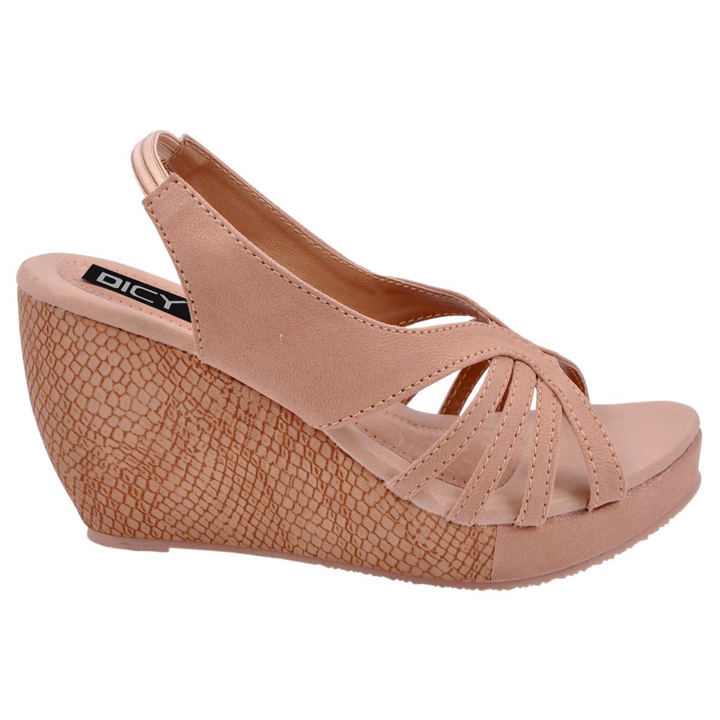 beige wedges