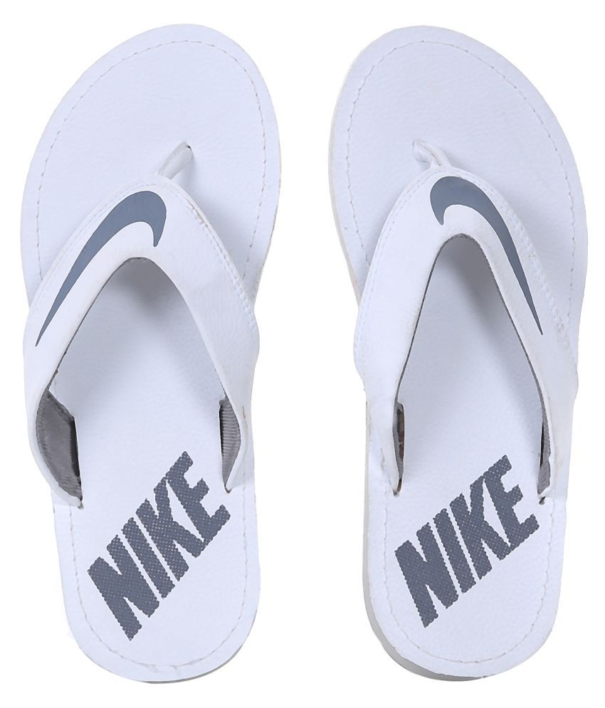 nike white thong flip flops