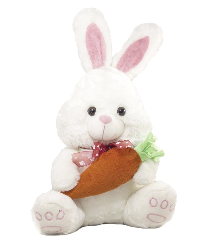 rabbit with carrot soft toy