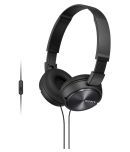 Sony MDR-ZX310AP Over Ear Wired Headphones With Mic Black