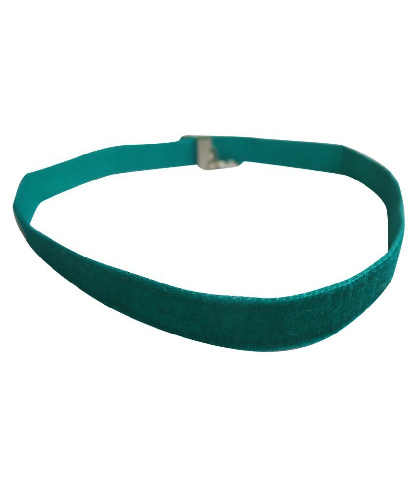 DCS Rama Green Velvet Choker Necklace For Women - Buy DCS Rama Green ...