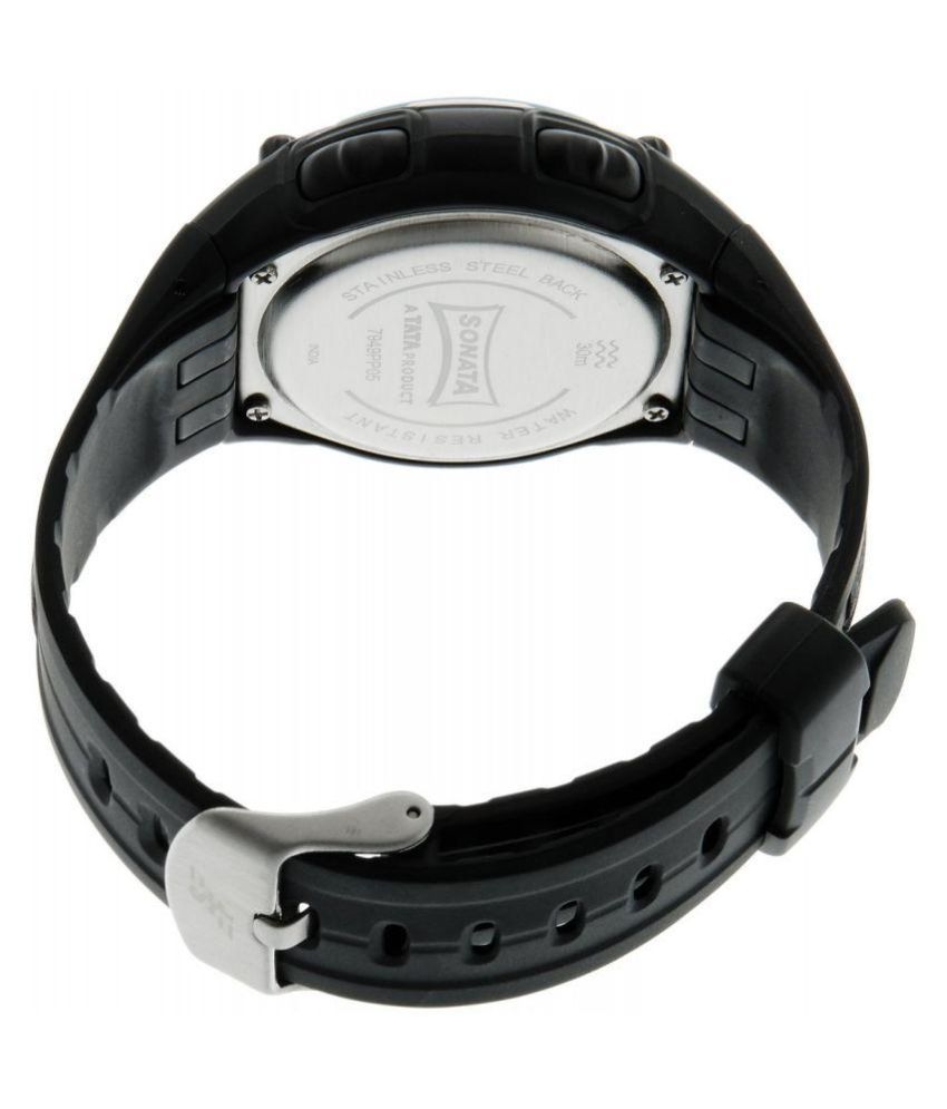 sonata 77033pp02 digital watch