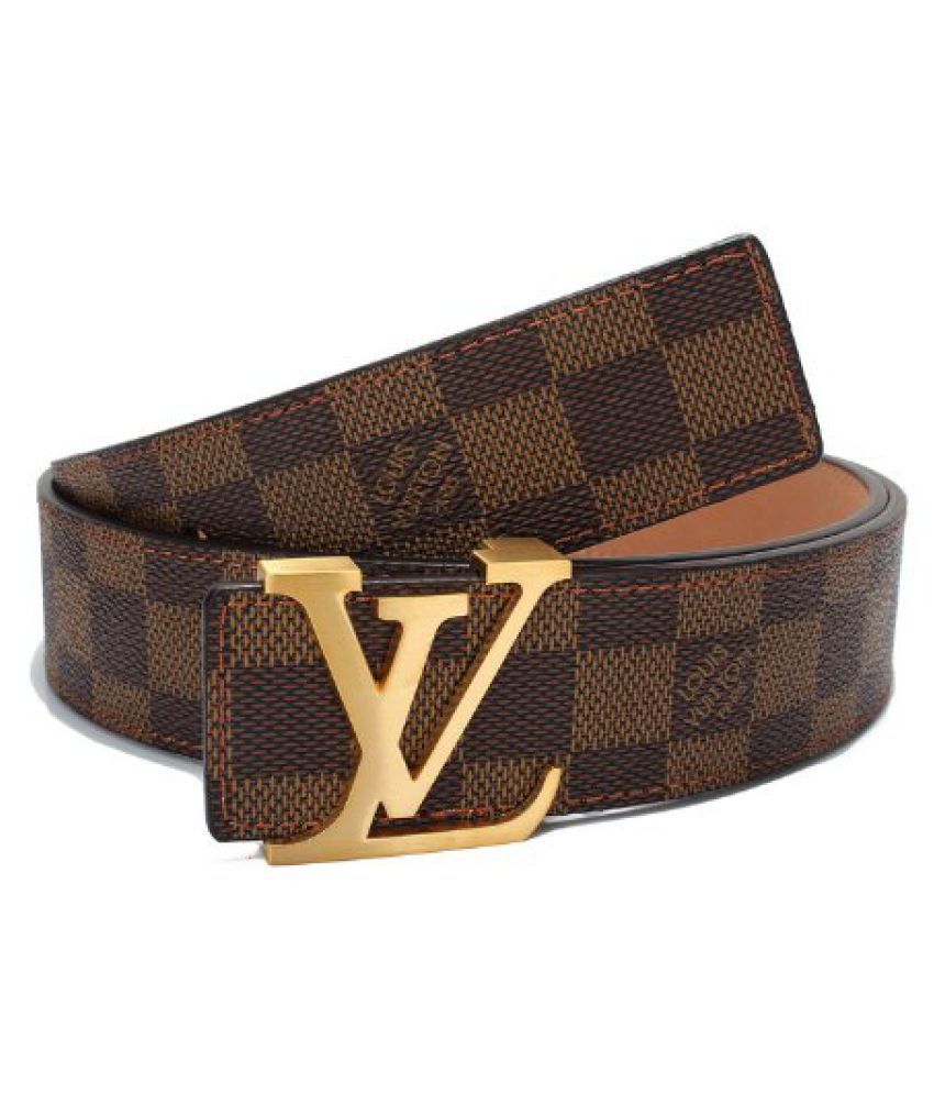 LV Belt Multi Faux Leather Casual Belts: Buy Online at Low Price in ...