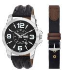 Laurels BlackAnalog Watch- Lo-Zd-020207s