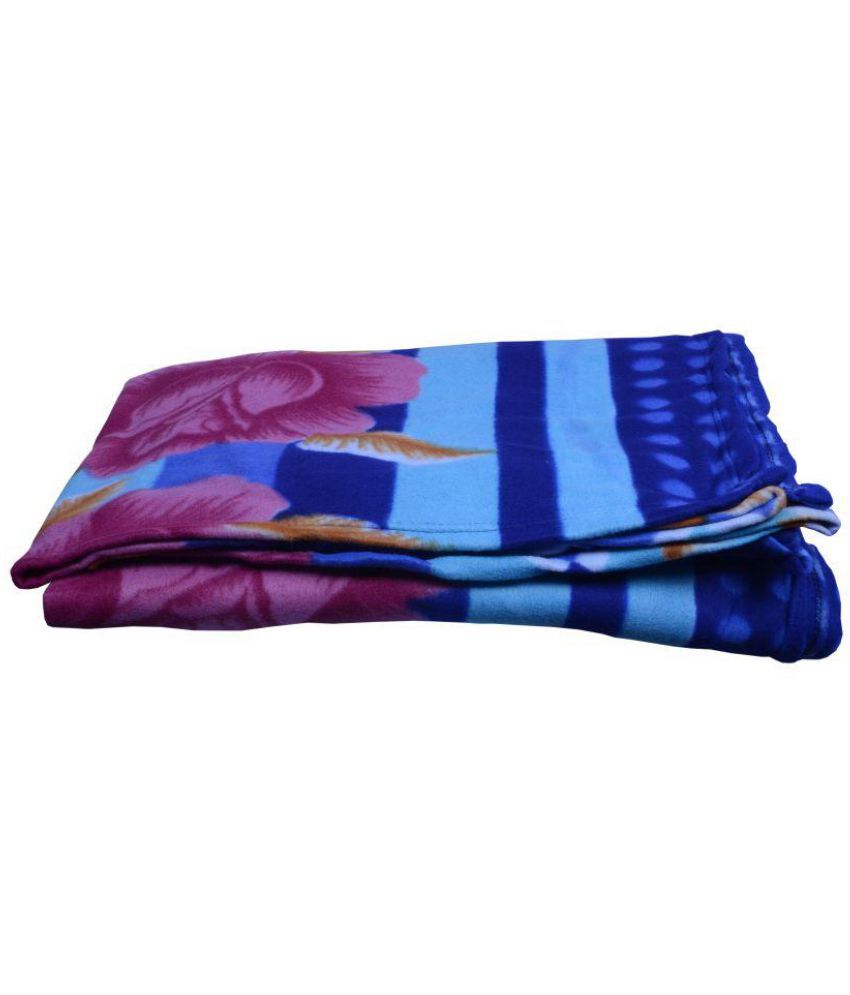     			Bombay Dyeing Double Polyester Floral Blanket