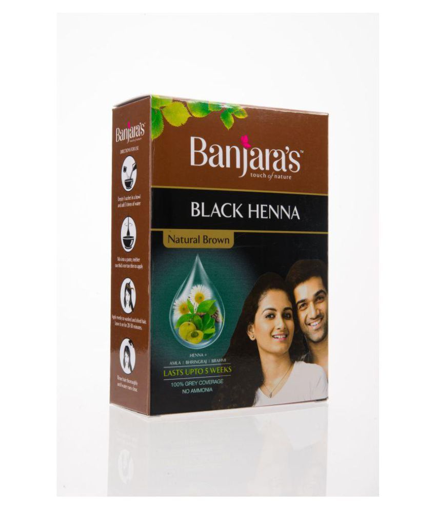 Banjaras Black Henna Hair Color Shampoo 15ml Pack of 12  Enriched  B  E STORE